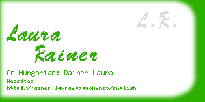 laura rainer business card